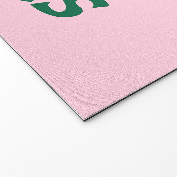 Cheers. Cocktails and Drinks in Forest Green and Pink Welcome Mat Gallery Image 2