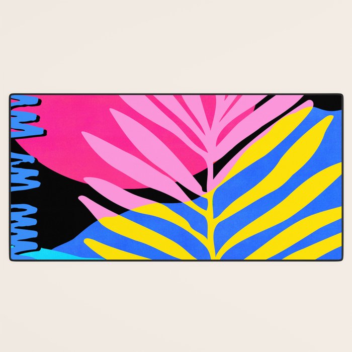 Neon Summer Abstract Art Desk Mat Gallery Image 3