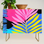 Neon Summer Abstract Art Credenza Gallery Image 1