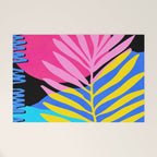 Neon Summer Abstract Art Welcome Mat Gallery Image 1