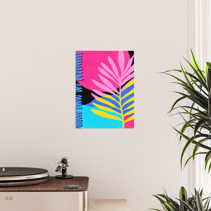 Neon Summer Abstract Art Poster Gallery Image 2