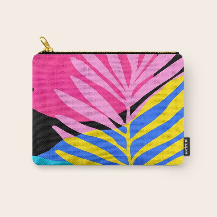 Neon Summer Abstract Art Carry All Pouch Gallery Image 1