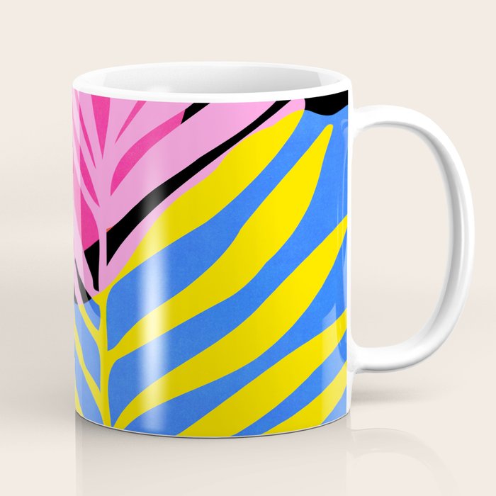 Neon Summer Abstract Art Coffee Mug Gallery Image 1