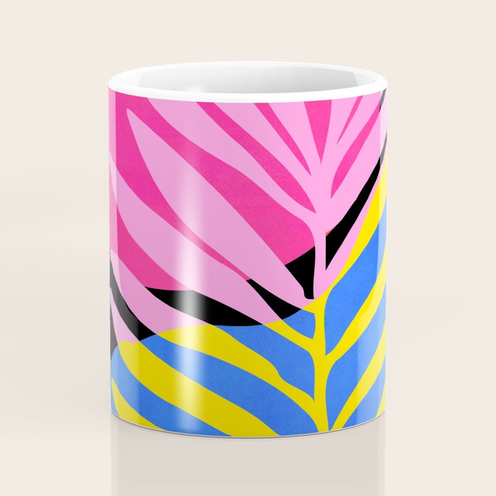 Neon Summer Abstract Art Coffee Mug Gallery Image 4