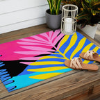 Neon Summer Abstract Art Outdoor Rug Gallery Image 2