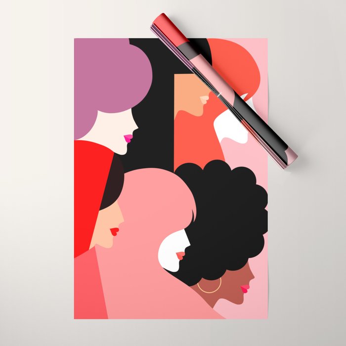 Girl Power we persist  #girlpower Wrapping Paper Gallery Image 1