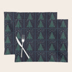 Christmas Night Tree-Snowy Placemat Gallery Image 1
