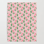 Pink Daisy Pattern - Pink Poster Gallery Image 4