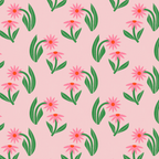 Pink Daisy Pattern - Pink Coffee Mug Gallery Image 2