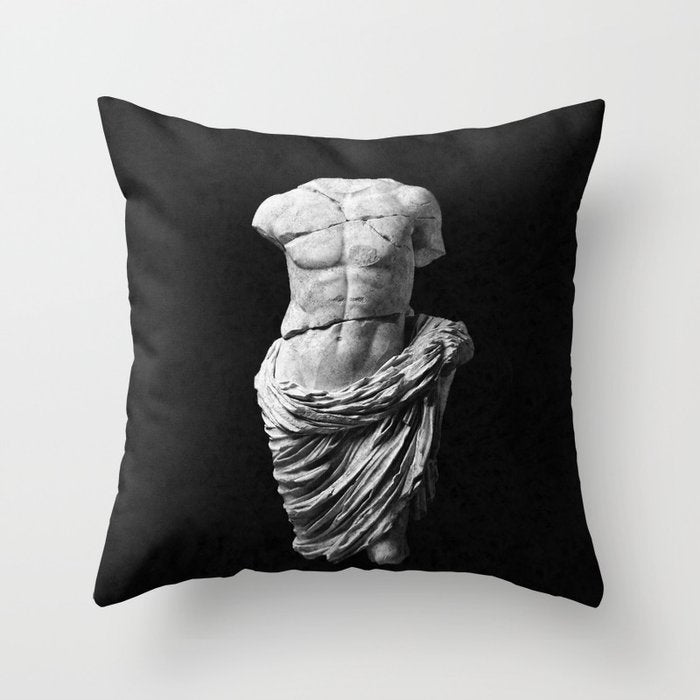 Greek God  Throw Pillow Gallery Image 1