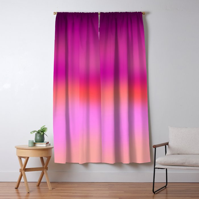Pink magenta ombre Window Curtain Gallery Image 5