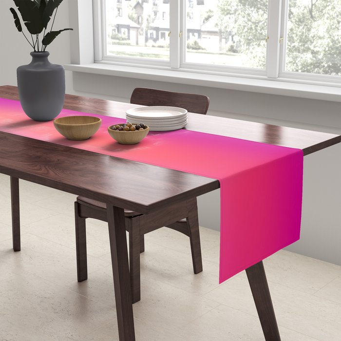 Pink magenta ombre Table Runner Gallery Image 2