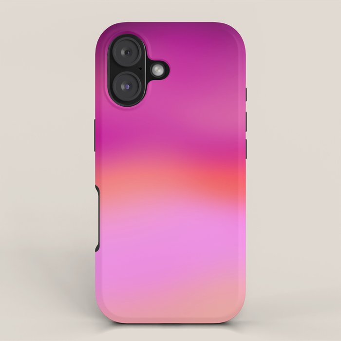 Pink magenta ombre iPhone Case Gallery Image 1