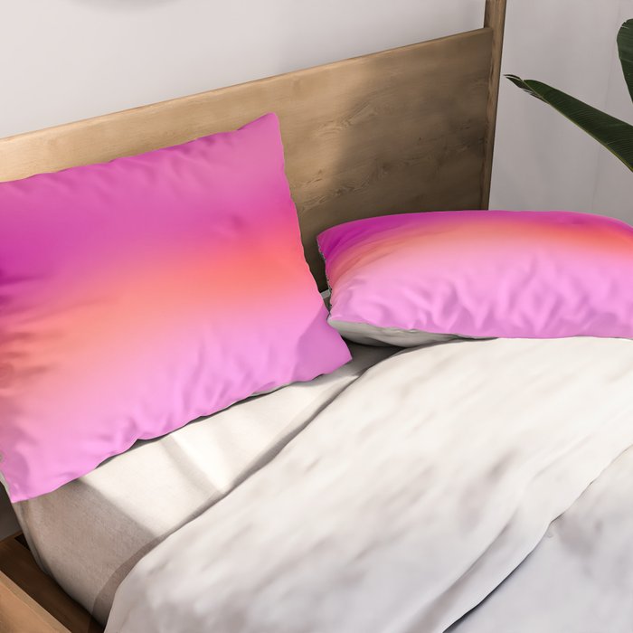 Pink magenta ombre Pillow Sham Gallery Image 2