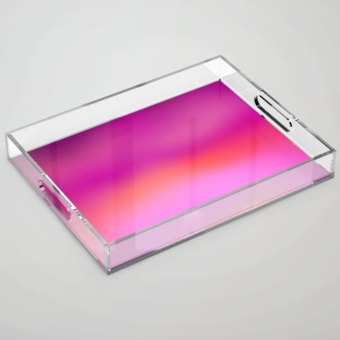 Pink magenta ombre Acrylic Tray Gallery Image 1