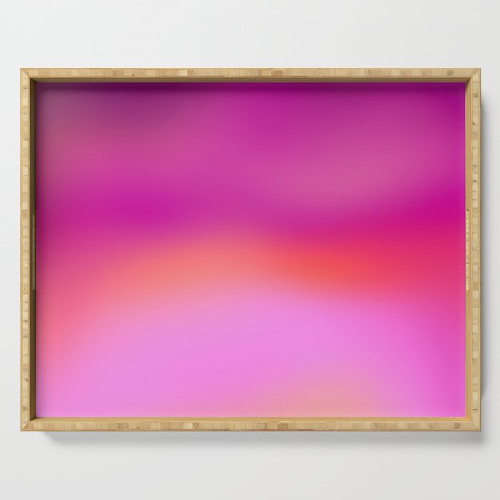 Pink magenta ombre Serving Tray Gallery Image 1
