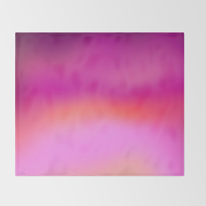 Pink magenta ombre Throw Blanket Gallery Image 2