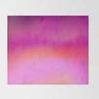 Pink magenta ombre Throw Blanket Gallery Image 2