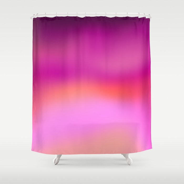 Pink magenta ombre Shower Curtain Gallery Image 1