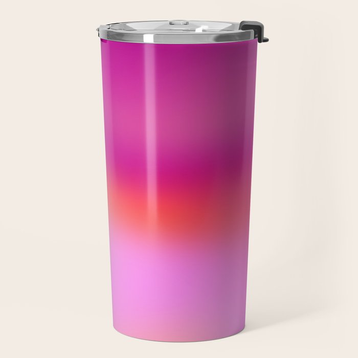 Pink magenta ombre Travel Mug Gallery Image 2