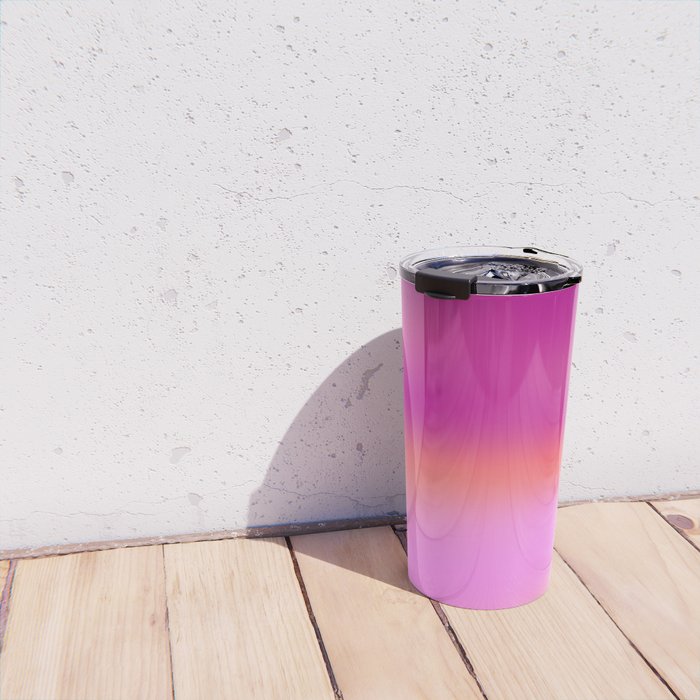 Pink magenta ombre Travel Mug Gallery Image 4
