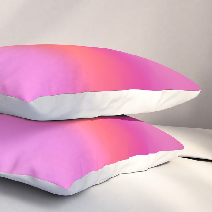 Pink magenta ombre Pillow Sham Gallery Image 3