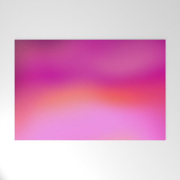 Pink magenta ombre Welcome Mat Gallery Image 1