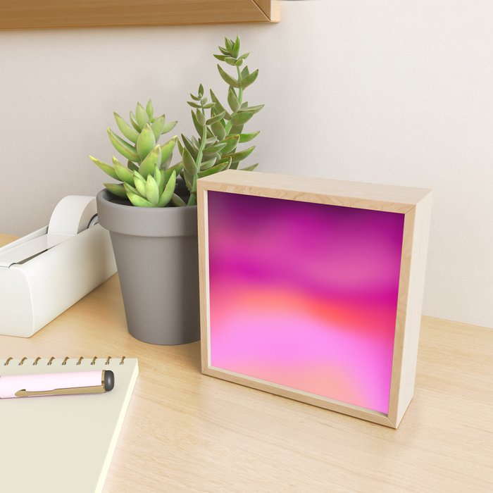 Pink magenta ombre Mini Art Print Gallery Image 2