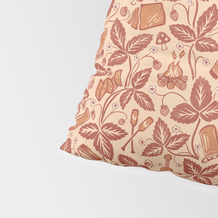 Summer Camping - Copper Peach Pillow Sham Gallery Image 4