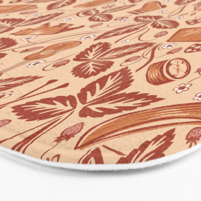 Summer Camping - Copper Peach Bath Mat Gallery Image 3