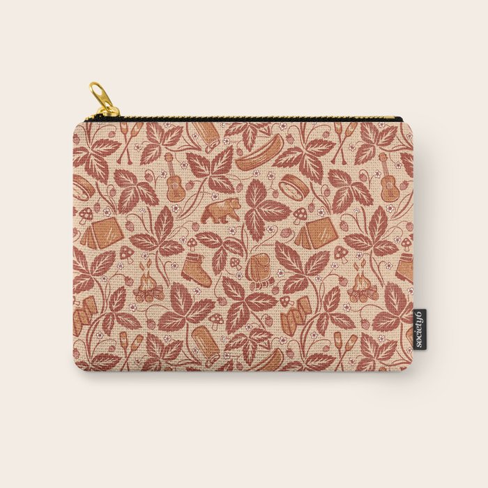 Summer Camping - Copper Peach Carry All Pouch Gallery Image 1