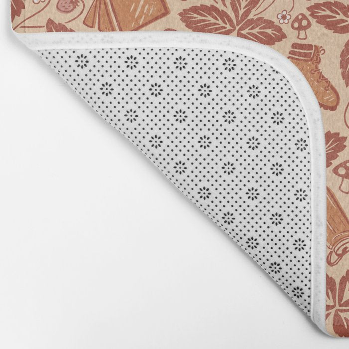 Summer Camping - Copper Peach Bath Mat Gallery Image 2