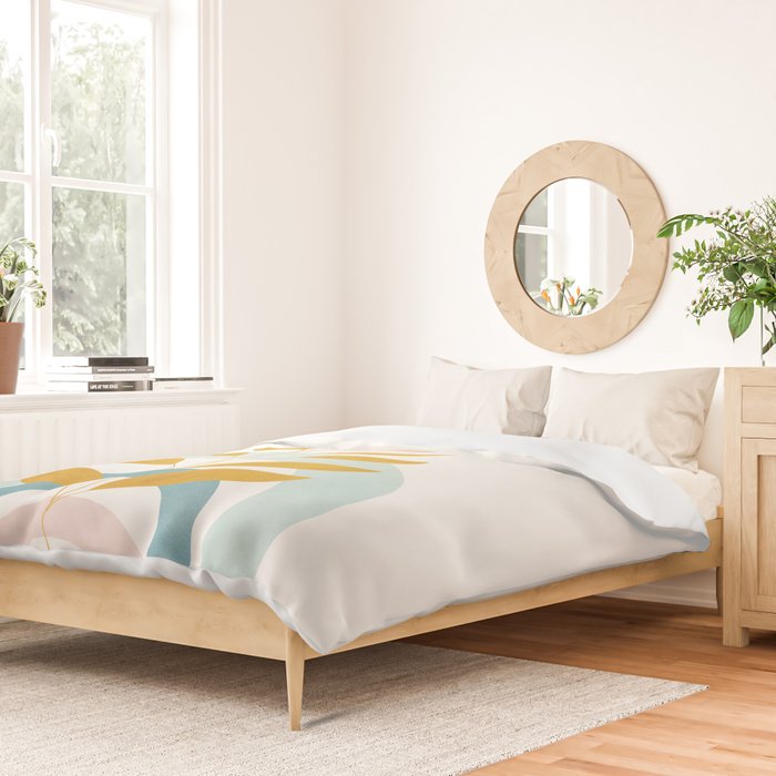 Soft Abstract Shapes 09 Duvet Cover Gallery Image 2