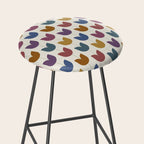 Spring Tulips VIII Multicolor Mid Century Flowers Stool Gallery Image 2