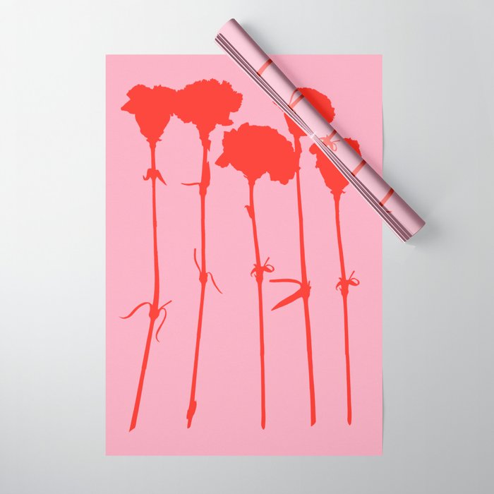 carnations 3 Wrapping Paper Gallery Image 1