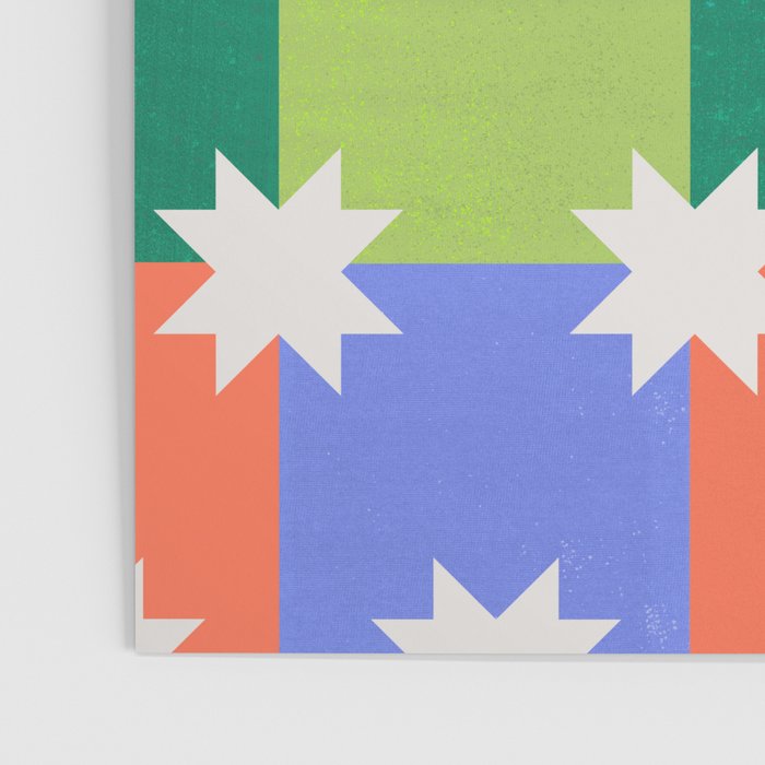 Checkered holiday pattern with stars Poster Gallery Image 3