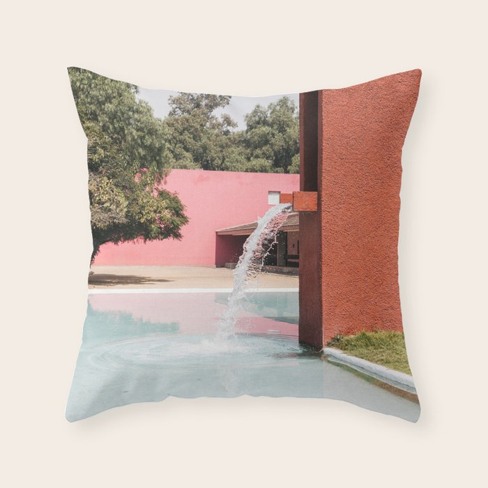 Barragan architecture Throw Pillow Gallery Image 1