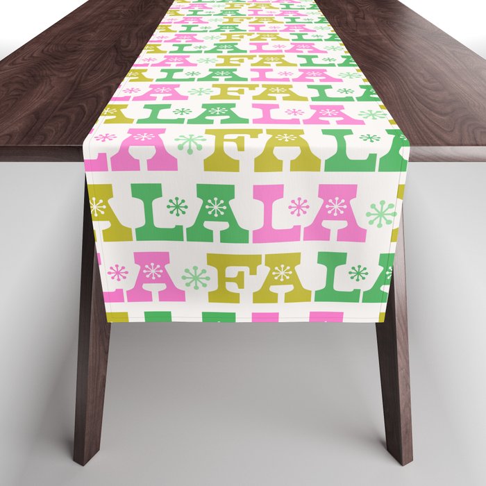 Fa La La- Pink & Green Table Runner Gallery Image 1