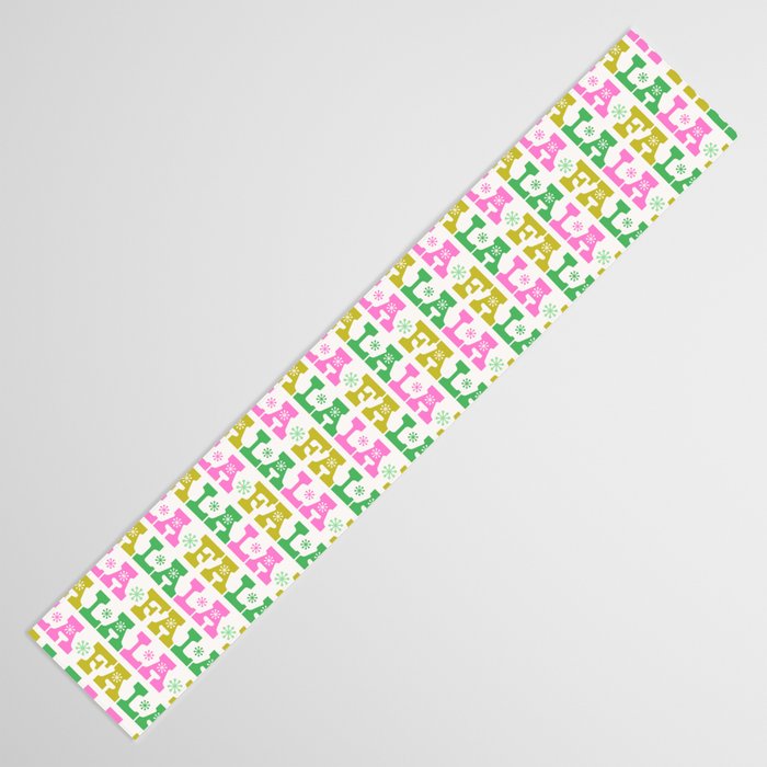 Fa La La- Pink & Green Table Runner Gallery Image 3