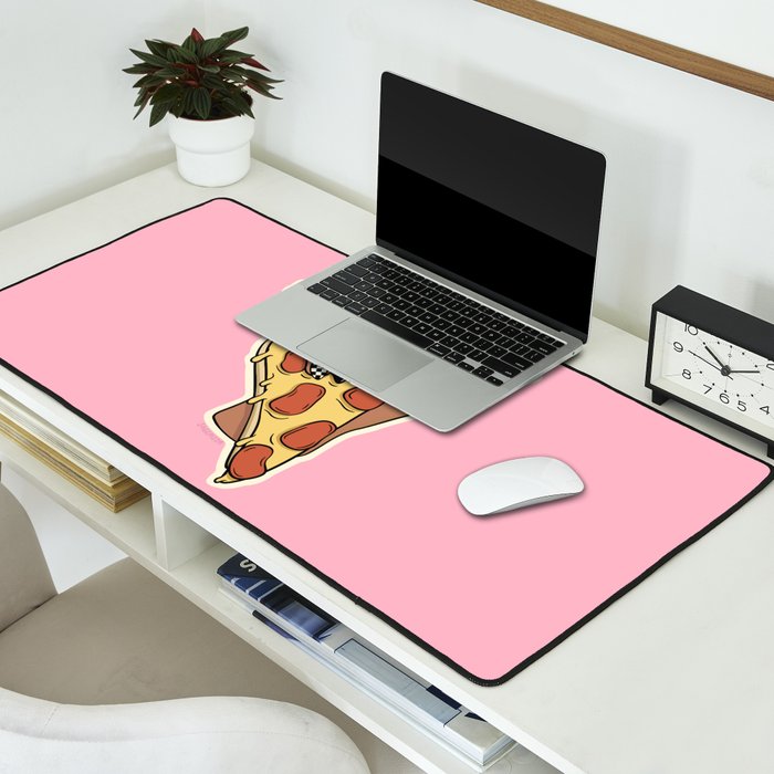 PIZZA SHAKA (DARK) Desk Mat Gallery Image 2
