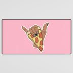 PIZZA SHAKA (DARK) Desk Mat Gallery Image 3