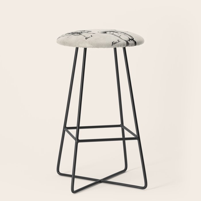 Boxing Gloves Patent - Boxer Trainer Coach Gym Art - Antique Stool Gallery Image 1