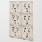Boxing Gloves Patent - Boxer Trainer Coach Gym Art - Antique Wallpaper Gallery Image 2