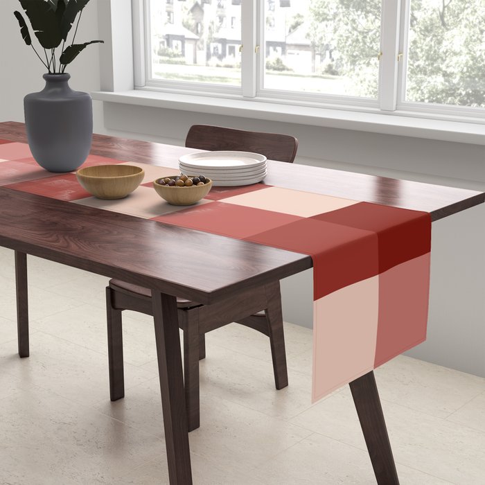 Bold Colorful Checks Pattern - Large X Table Runner Gallery Image 2