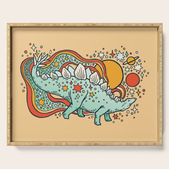 Star Stego | Retro Reptile Palette Serving Tray Gallery Image 1
