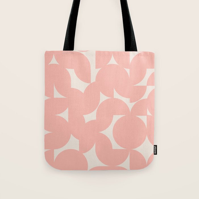 Contemporary Geometric Shapes - Soft Pink Tote Bag Gallery Image 1