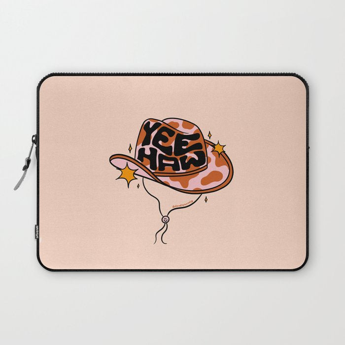 Yeehaw Cowboy Hat Laptop Sleeve Gallery Image 1