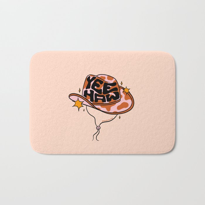 Yeehaw Cowboy Hat Bath Mat Gallery Image 1