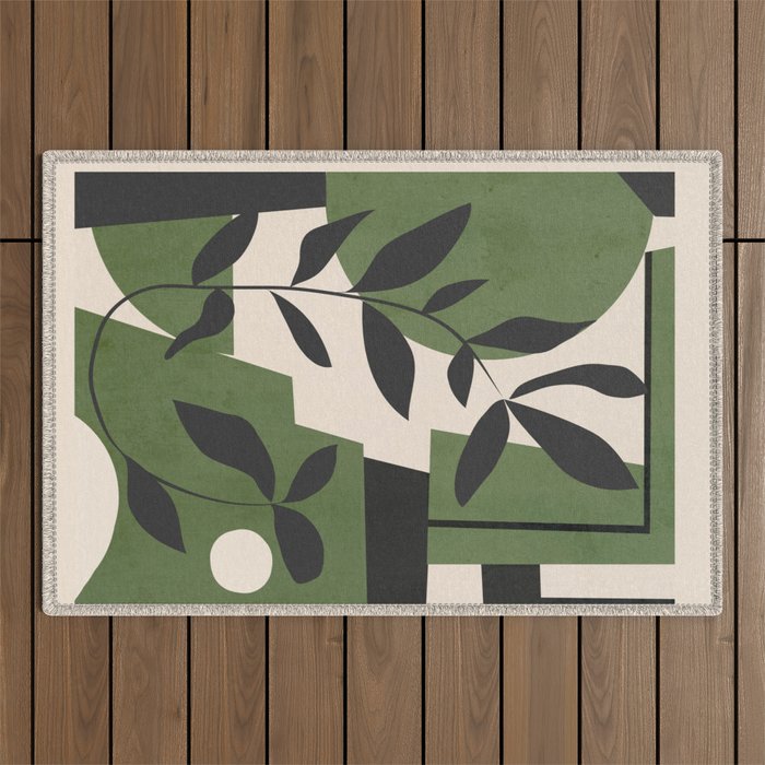 Abstract Foliage 5 Outdoor Rug Gallery Image 1