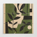 Abstract Foliage 5 Wood Wall Art Gallery Image 1
